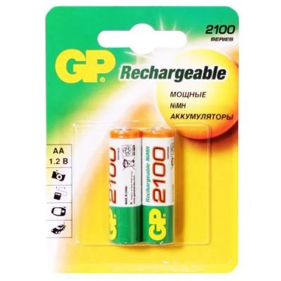 Лот: 25800294. Фото: 1. AKK GP R06 AA NiMH (2100mAh) BP-2... Батарейки, аккумуляторы, элементы питания