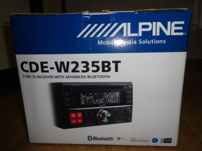 Лот: 6480068. Фото: 1. Alpine CDE-W235BT - 2DIN CD/MP3-ресивер... Автомагнитолы