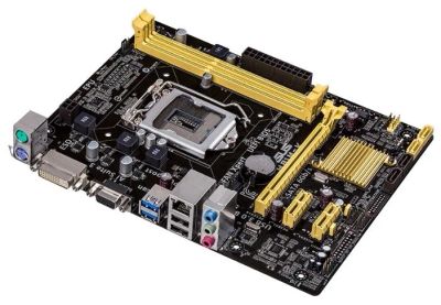Лот: 4552542. Фото: 1. Мат.плата S1150 H81 Asus H81M-K... Материнские платы