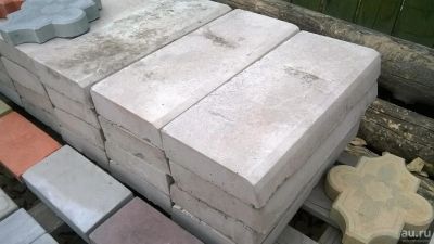 Лот: 9574181. Фото: 1. Бордюр / поребрик L = 0,5 м... ЖБИ