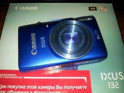 Лот: 4232330. Фото: 1. Canon Digital IXUS 132 синий. Цифровые компактные