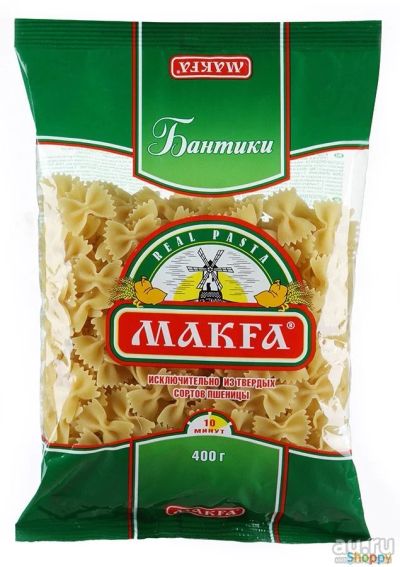 Лот: 13682220. Фото: 1. Мак изд МАКФА Бантики 400гр. Крупы, сыпучие продукты