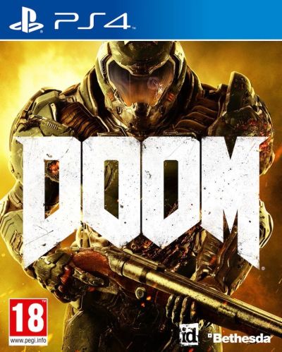 Лот: 10444620. Фото: 1. DOOM PS4. Игры для консолей