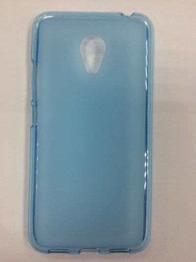 Лот: 10737487. Фото: 1. Чехол Meizu M3 Силикон Голубой... Чехлы, бамперы
