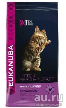 Лот: 8766036. Фото: 1. Eukanuba Cat Kitten (Еукануба... Корма