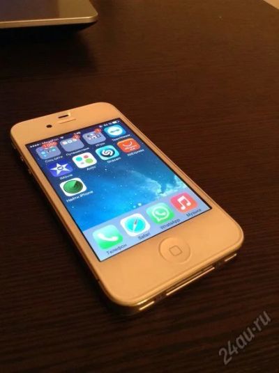 Лот: 6846860. Фото: 1. iPhone 4 8gb белый в идеальном... Смартфоны