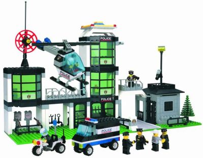 Лот: 6562281. Фото: 1. Конструктор блочный Brick Полицейская... Конструкторы