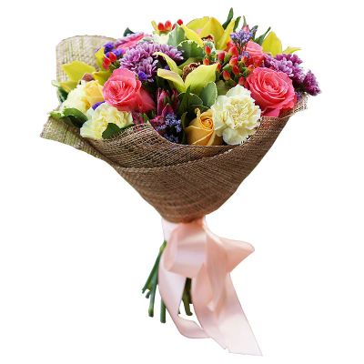 Лот: 7032500. Фото: 1. Сборный букет. Цветы на Щорса... Свежие цветы