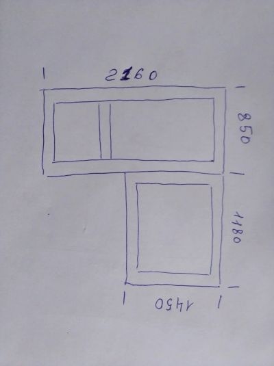 Лот: 18043955. Фото: 1. Окно пластиковое с дверью 2. Окна, балконы
