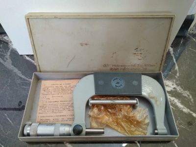Лот: 12278431. Фото: 1. Микрометр 75-100. Отличное состояние... Контрольно-измерительное оборудование