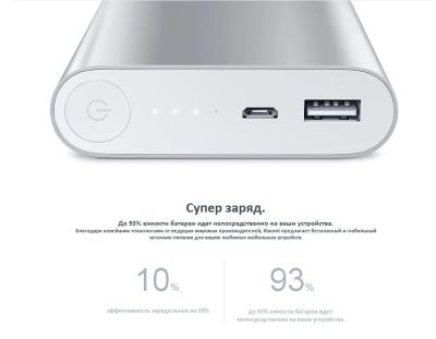 Лот: 4721083. Фото: 1. Xiaomi Portable Power Bank (внешняя... Зарядные устройства, блоки питания, адаптеры сетевые для смартфонов