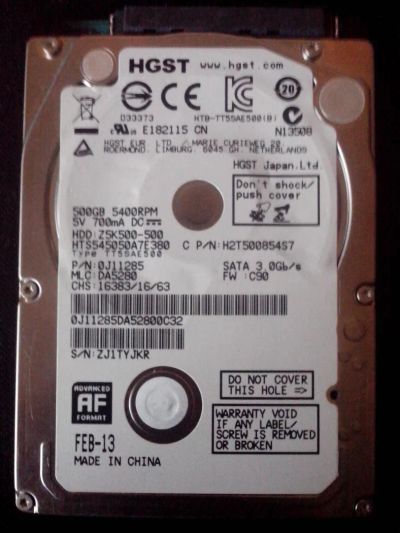Лот: 9516952. Фото: 1. Жёсткие диски для ноутбуков sata... Жёсткие диски (HDD)