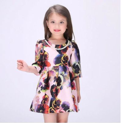 Лот: 8502992. Фото: 1. Арт 1273.Платье девочкам+бусы... Платья, сарафаны