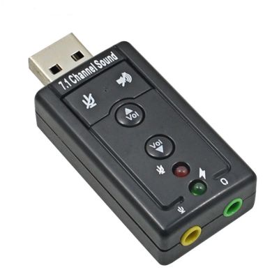 Лот: 9672717. Фото: 1. Внешняя USB звуковая карта с кнопками... Звуковые карты