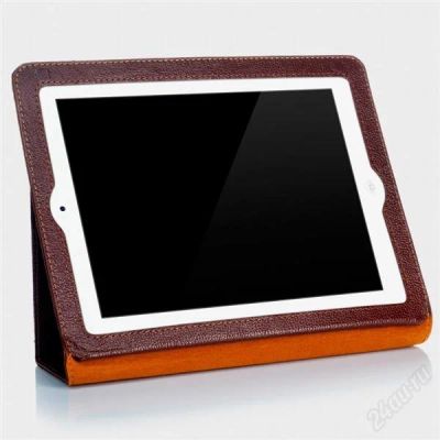 Лот: 2445113. Фото: 1. кожаный чехол для ipad 2/3/4 yoobao... Чехлы, обложки