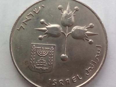 Лот: 16198418. Фото: 1. Монета Израиля 1 лира, 1967-1980... Азия