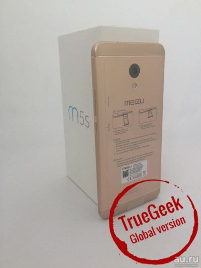 Лот: 9948398. Фото: 1. Meizu m5s 3/16Gb Gold M612H [5... Смартфоны