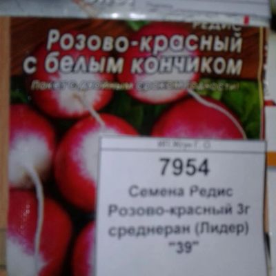 Лот: 9122052. Фото: 1. Семена / овощи / Редис / Розово-красный... Овощи
