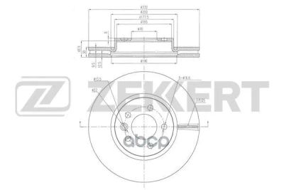 Лот: 21853534. Фото: 1. Bs6480 Zekkert Диск Тормозной... Тормозная система