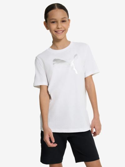Лот: 25037247. Фото: 1. Футболка для девочек PUMA Metallic... Другое (спортивная одежда)