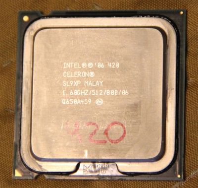 Лот: 5593885. Фото: 1. процессор Intel Celeron 420 1... Процессоры