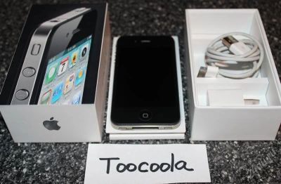 Лот: 2554634. Фото: 1. iPhone 4 16GB-черный-работает... Смартфоны