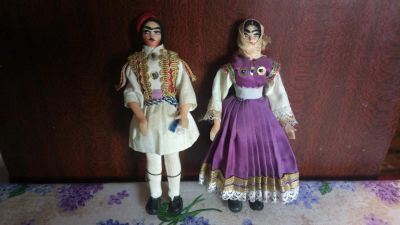 Лот: 10354301. Фото: 1. Греческие куклы в национальных... Куклы