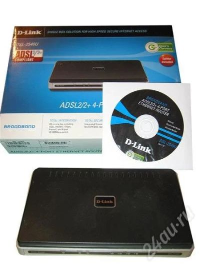 Лот: 578099. Фото: 1. D-link DSL-2540U. Проводные модемы