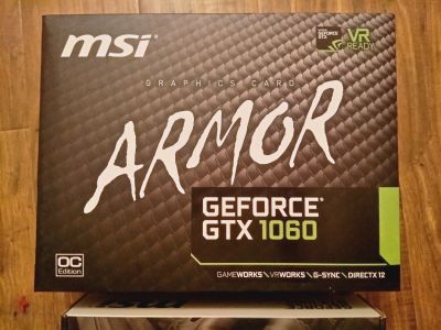 Лот: 15092455. Фото: 1. Видеокарта MSI GeForce GTX1060... Видеокарты