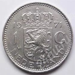 Лот: 201946. Фото: 1. Нидерланды. 1 гульден 1971г. Европа