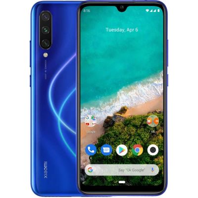 Лот: 18339125. Фото: 1. Xiaomi Mi A3 64Gb. Голубой. Смартфоны