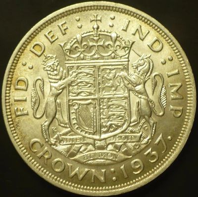 Лот: 9887438. Фото: 1. 1 крона 1937г Англия Коронация... Великобритания и острова