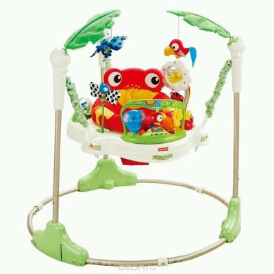 Лот: 9835115. Фото: 1. Fisher Price Прыгунки "Тропический... Ходунки, прыгунки, качели