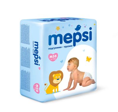 Лот: 9098130. Фото: 1. Трусики MEPSI M - (6-11 кг) 58... Детская гигиена