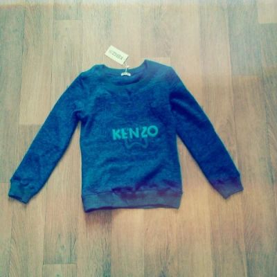 Лот: 3710948. Фото: 1. Кофта KENZO сине-голубая размер... Свитеры, толстовки, худи