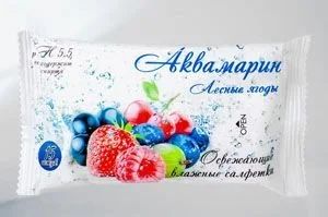 Лот: 12947935. Фото: 1. Салфетки влажные &quot;Аквамарин... Средства личной гигиены 
