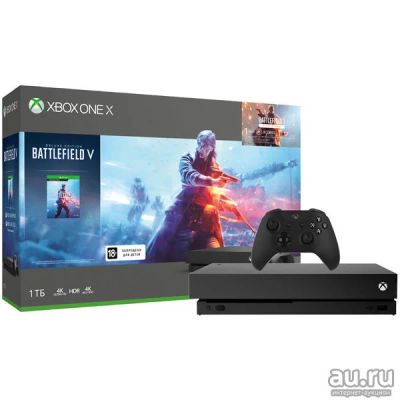 Лот: 13777396. Фото: 1. Игровая консоль Xbox One X 1TB... Игровые приставки, консоли
