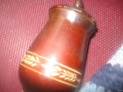 Лот: 13658834. Фото: 1. Деревянная шкатулочка-кувшинчик. Другое (предметы интерьера)