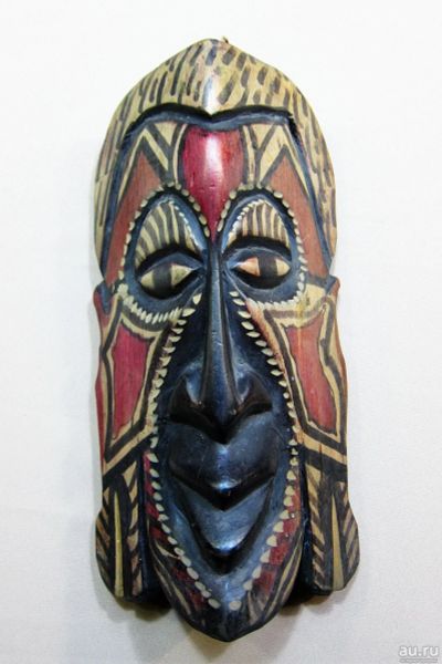 Лот: 17443631. Фото: 1. Эфиопская аутентичная маска 30... Аксессуары