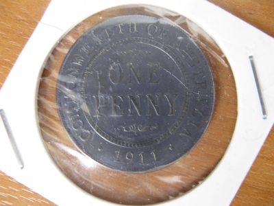 Лот: 15785697. Фото: 1. Австралия 1 пенни 1911 года. Отличная... Австралия и Океания