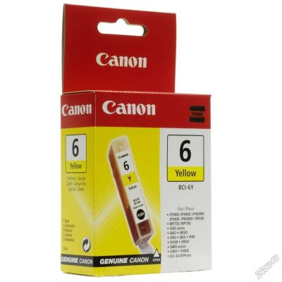 Лот: 5649104. Фото: 1. Картридж Canon BCI-6Y для принтера... Картриджи, расходные материалы