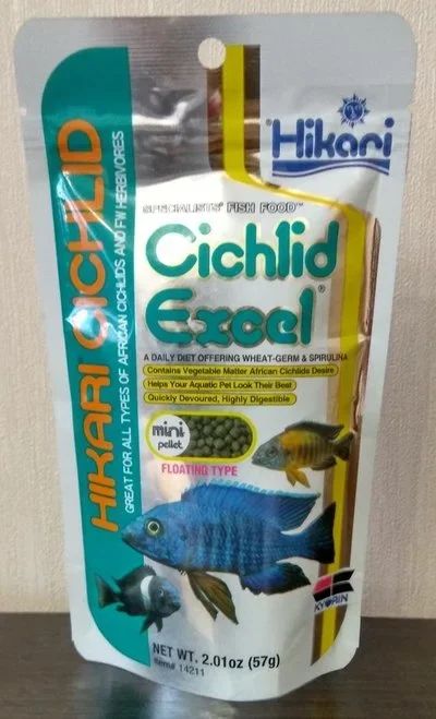 Лот: 11153909. Фото: 1. Hikari Cichlid Excel Mini (57... Корма