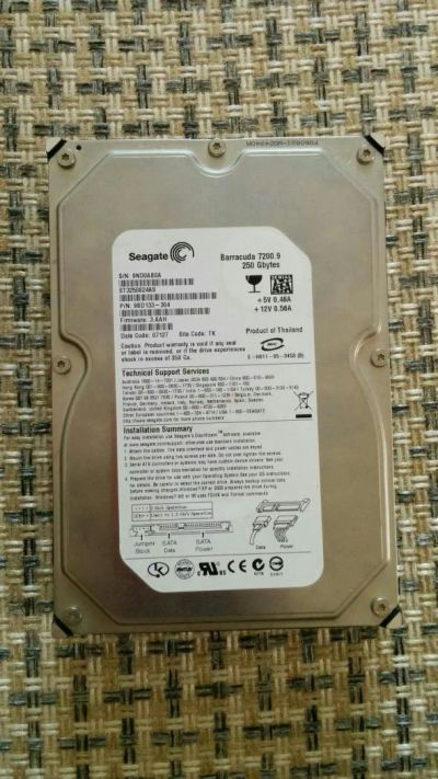 Лот: 6025185. Фото: 1. Жёсткий диск Seagate на 250гб. Жёсткие диски (HDD)