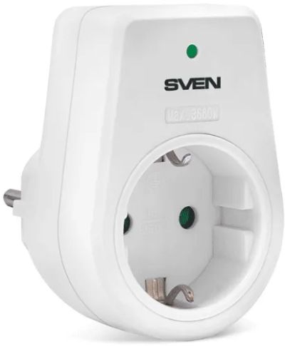 Лот: 24486103. Фото: 1. Сетевой фильтр Sven Uno 16А White. Удлинители, тройники, сетевые фильтры