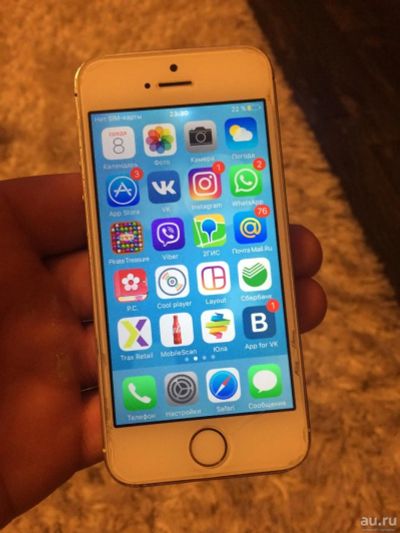 Лот: 9037179. Фото: 1. iPhone 5s 32gb gold рст. Смартфоны
