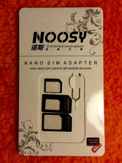 Лот: 6832369. Фото: 1. Адаптер для nano и micro sim-... Дата-кабели, переходники