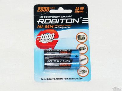 Лот: 8797772. Фото: 1. Аккумуляторы Robiton AA 2850 мАч... Батарейки, аккумуляторы, элементы питания