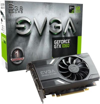 Лот: 10791578. Фото: 1. Видеокарта GTX1060 6Gb EVGA Gaming... Видеокарты