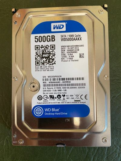 Лот: 17318835. Фото: 1. Жесткий диск WD Blue WD5000AAKX... Жёсткие диски (HDD)