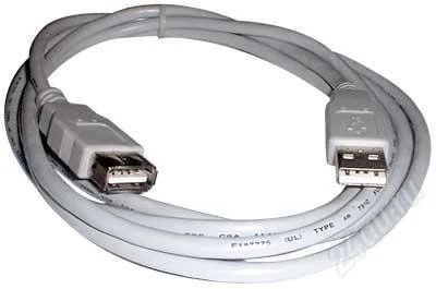 Лот: 1666866. Фото: 1. Удлинитель USB 2.0 - AM/AF - кабель... Шлейфы, кабели, переходники